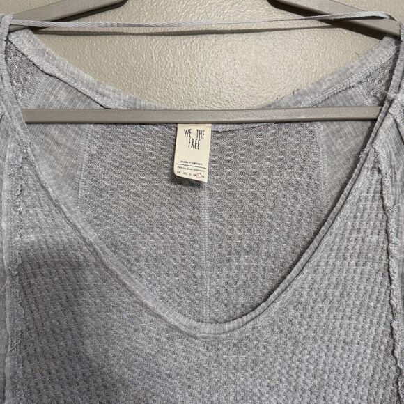We The Free Catalina Gray Thermal Sweater Large - Picture 4 of 6